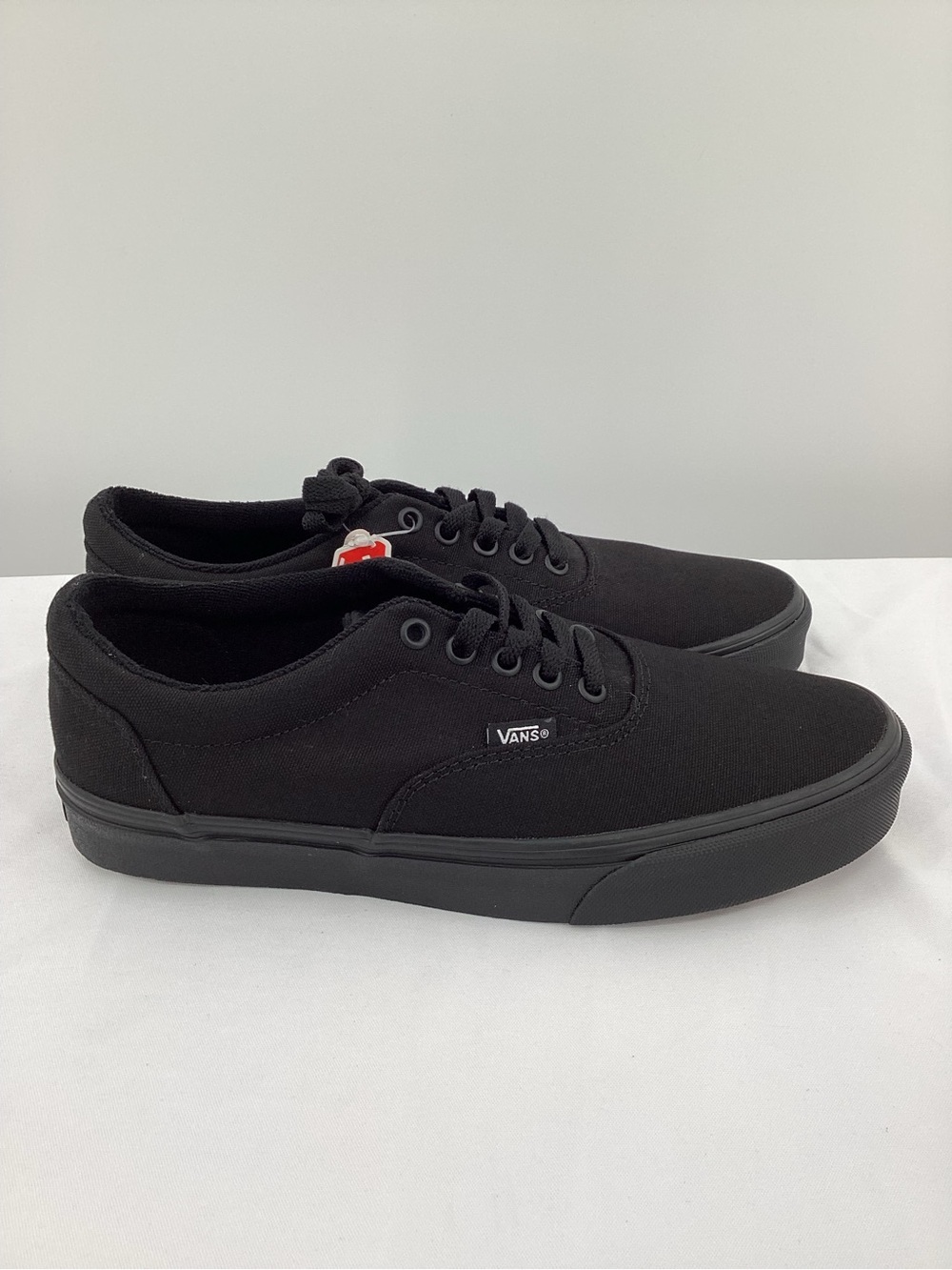 Vans Men's Low-Top Canvas Sneakers in Black